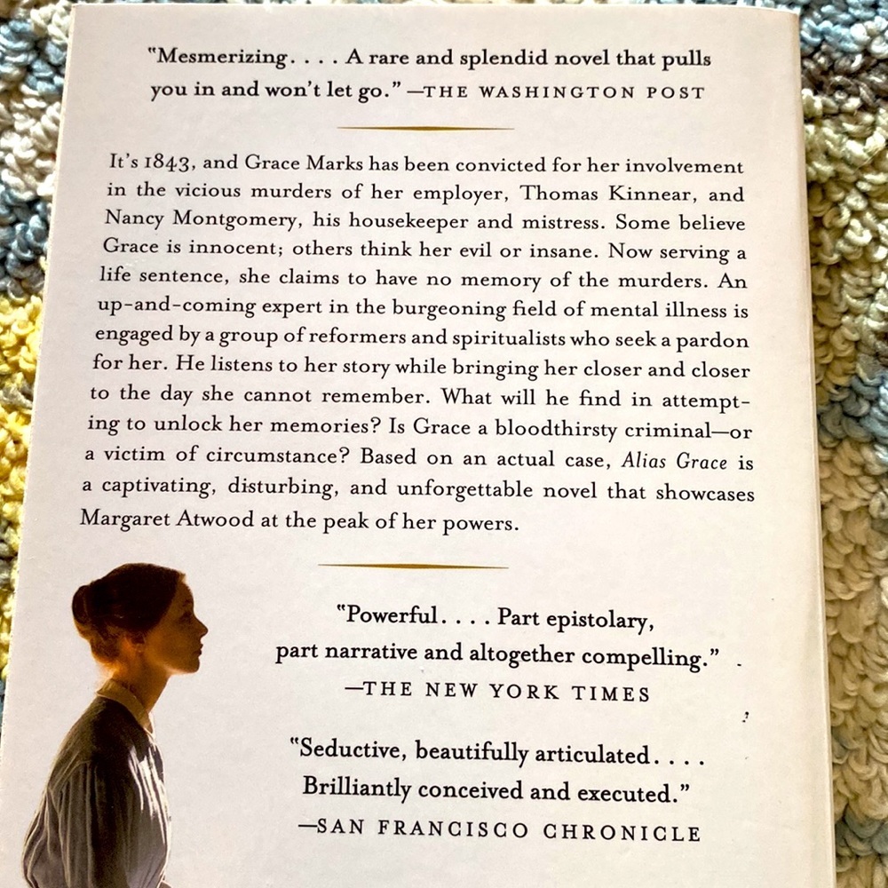 ALIAS GRACE a Novel by MARGARET ATWOOD - Picture 3 of 3